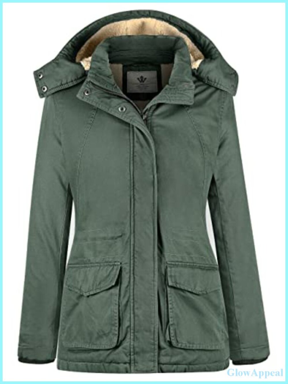 WenVen Women's Sherpa Lined Heavy Parka Winter Coat with Hood